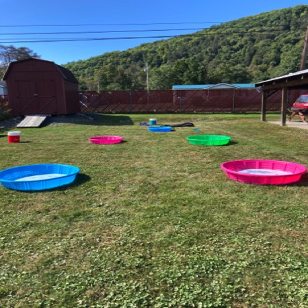 Five pool Mega Bubble Arena set up in PA