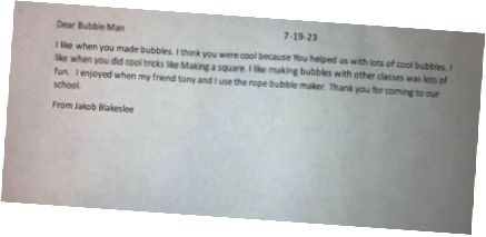 mega bubble man notes