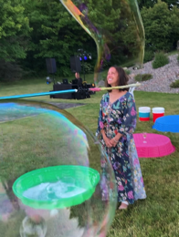 Interactive Mega Bubble Man Shows. One of New York’s leading bubblologists. Mega Bubble Man