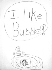 mega bubble man kids page
