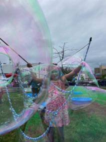 mega bubble man playground